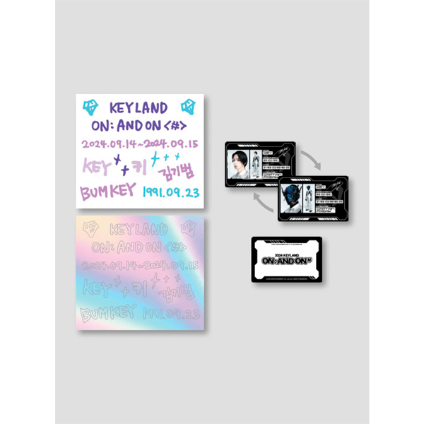 2024 KEYLAND ON: AND ON Lenticular ID Card + Deco Sticker Set by Key - Available at allkpopmag. Price: $10.06.