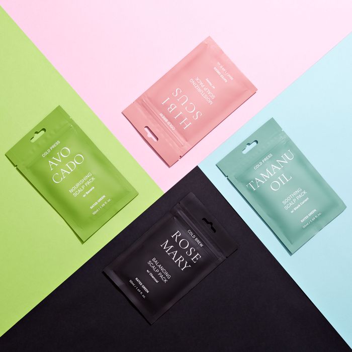 Rosemary Hibiscus Avocado Tamanu Oil Scalp Pack Set 4 Types by Rated Green - Available at allkpopmag. Price: $22.34.
