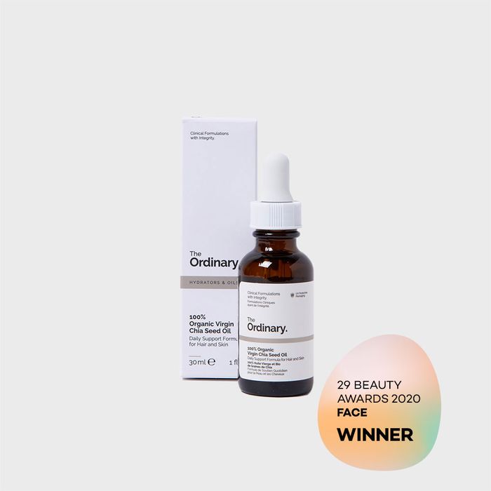 100% Organic Virgin Chia Seed Oil for All Skin Types, Moisturizing by The Ordinary - Available at allkpopmag. Price: $15.99.