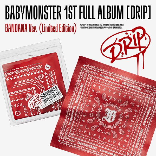 BABYMONSTER - 1st Album [DRIP] (BANDANA Ver.) Limited Edition by BABYMONSTER - Available at allkpopmag. Price: $21.03.