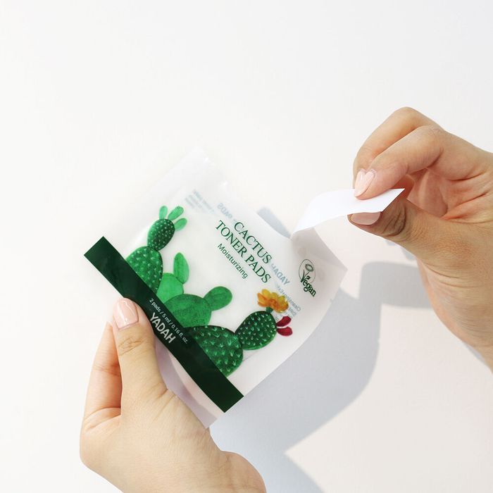 Cactus Vegan Toner Pads Travel Size (2p x 10 Sheets) by Yada - Available at allkpopmag. Price: $15.17.