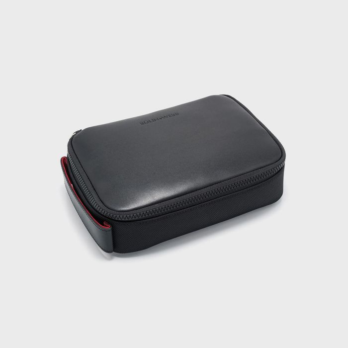 UK Design Razor - Premium Leather Wash Bag by BolinWeb - Available at allkpopmag. Price: $295.12.