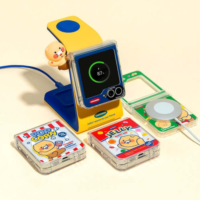 Kakao Friends Z Flip 6 Snack Clear MagSafe Case by Kakao Friends Tech Products - Available at allkpopmag. Price: $29.39.