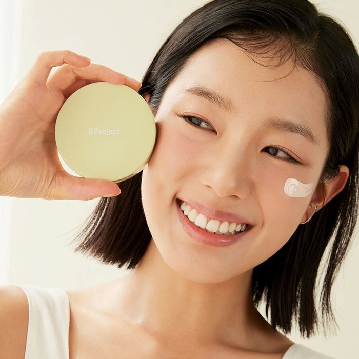 Stay Relaxed Sun Cushion SET (Main Product + Refill) by B-Project - Available at allkpopmag. Price: $32.80.