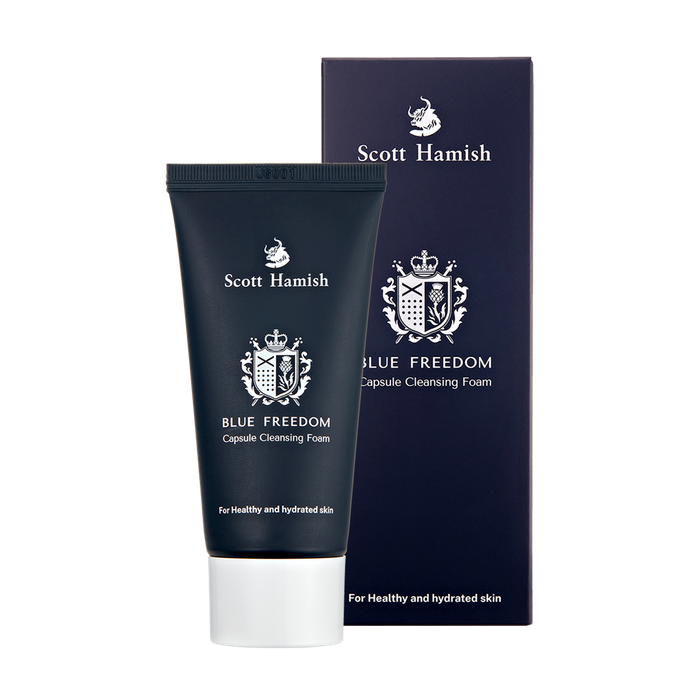 Men's Skincare - Blue Freedom Capsule Cleansing Foam 150ml by Scott Hamish - Available at allkpopmag. Price: $32.92.
