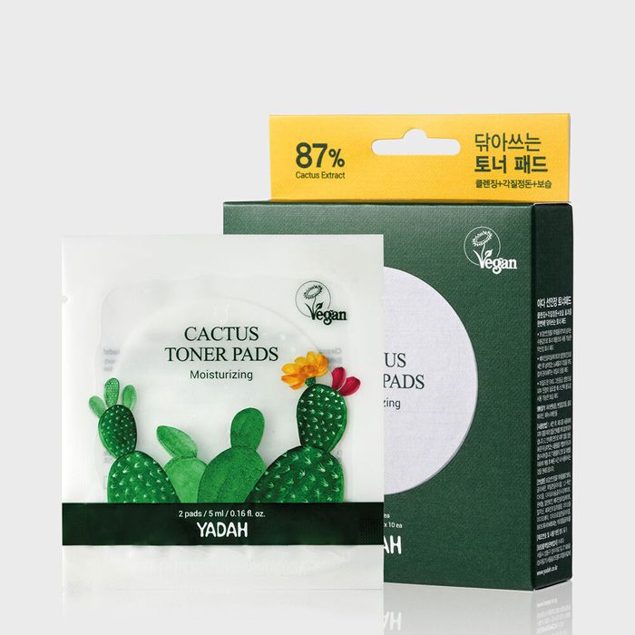 Cactus Vegan Toner Pads Travel Size (2p x 10 Sheets) by Yada - Available at allkpopmag. Price: $15.17.