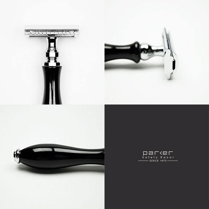 Parker Resin Black Classic Razor 111B Shaving Razor by Barbero - Available at allkpopmag. Price: $90.89.