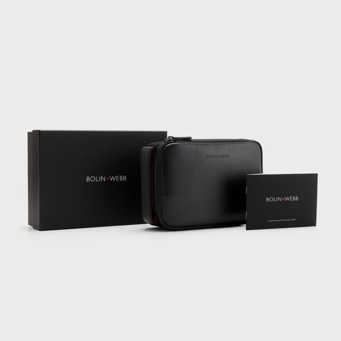 UK Design Razor - Premium Leather Wash Bag by BolinWeb - Available at allkpopmag. Price: $295.12.
