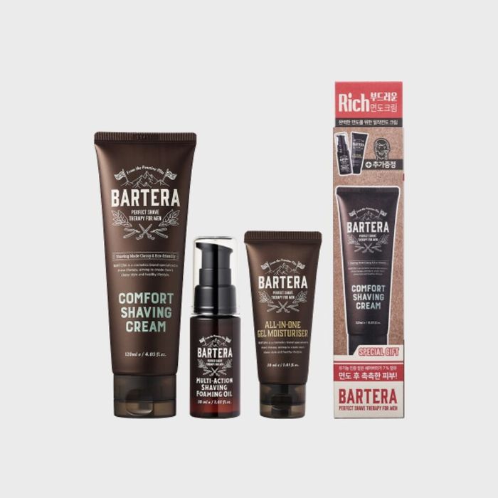 Comfort Shaving Cream Gift Set by Bartera - Available at allkpopmag. Price: $28.43.