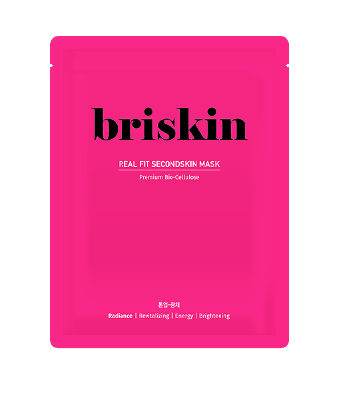 Real Fit Second Skin Bio-Cellulose Mask Pack [Tone-Up Radiance] (10 Sheets) by Briskin - Available at allkpopmag. Price: $58.79.