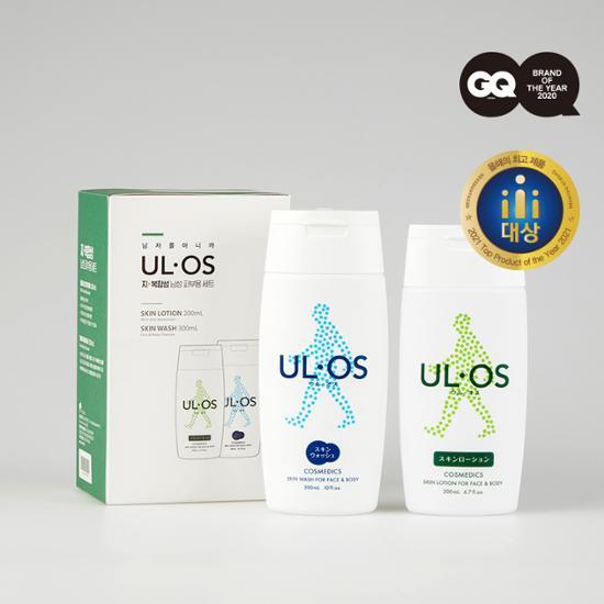 Uruos Dual Combination Skin Care Set featuring moisturizers for balanced skin, part of K-Beauty skincare line.