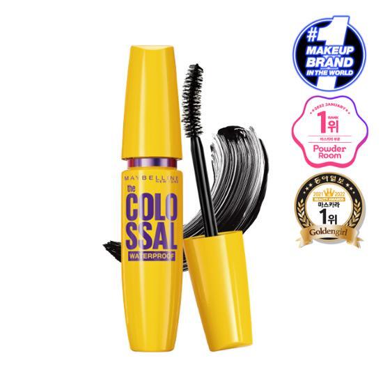 Maybelline New York Colossal Mascara in Colossal Black, featuring a bold and volumizing formula for dramatic lashes.