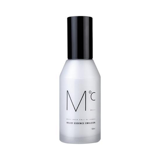 100ml bottle of MDC Relief Essence Emulsion, a K-Beauty skincare moisturizer designed for soothing and hydrating the skin.