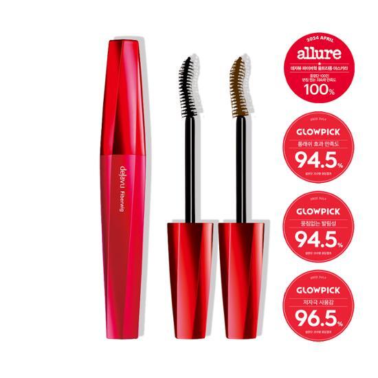 Deja Vu Fiberwick Ultra Long F Black mascara with sleek packaging, perfect for voluminous lashes.