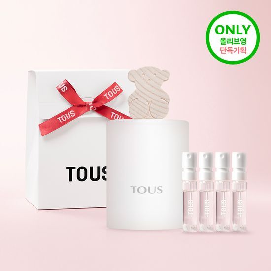 30ml Toss Cologne for Women EDT with 1.5ml samples of four different fragrances, featuring K-Beauty elements.