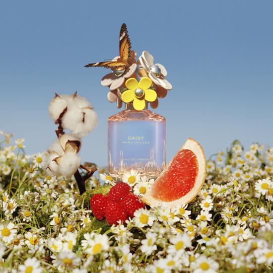 Marc Jacobs Daisy Oh So Fresh Eau de Toilette 75ml fragrance bottle with floral design, perfect for a refreshing scent.