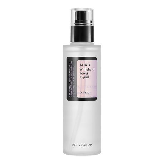 COSRX AHA 7 Whitehead Power Liquid 100ml - K-Beauty skincare essence designed to target whiteheads and improve skin texture.