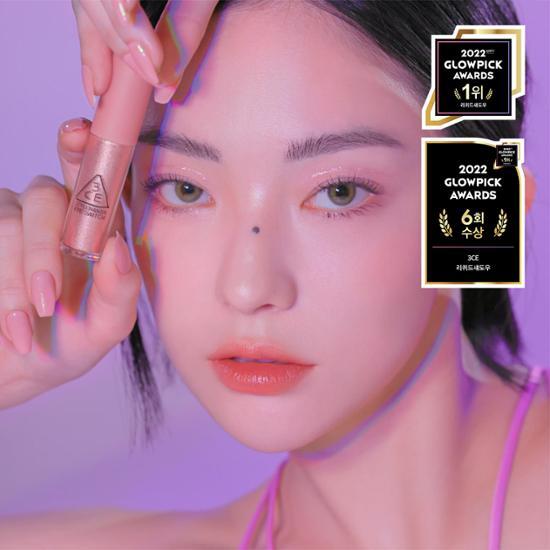 Alt text: 3CE Eye Switch in Pink Sheen - a vibrant eyeshadow product with a shimmering finish.