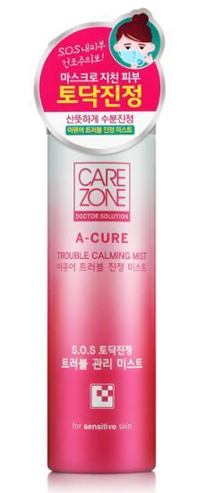 Care Zone Dr. Solution Acure Trouble Soothing Mist 170ml - K-Beauty skincare product designed to soothe and moisturize troubled skin.