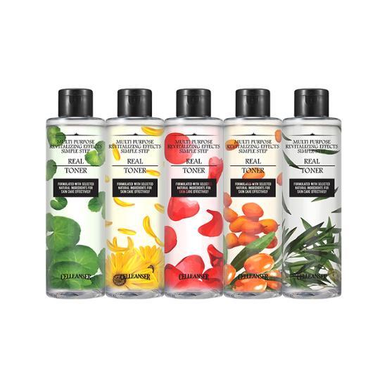 Cellinger Real Toner 200ml with Tea Tree extract - K-Beauty skincare product for refreshing and clarifying skin.