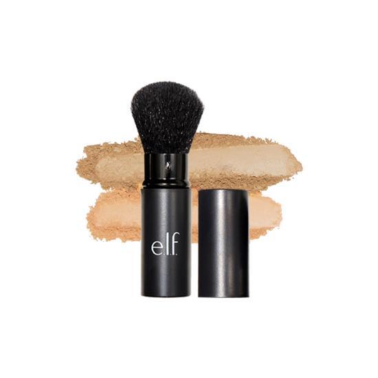 e.l.f. Retractable Kabuki Brush - Versatile beauty tool for flawless makeup application, perfect for on-the-go touch-ups.