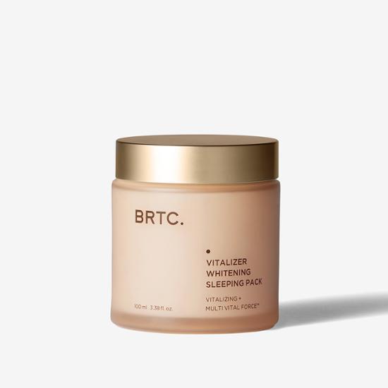 Alt text: BRTC V10 Vitamin Whitening Sleeping Pack 100ml - K-Beauty skincare mask for brightening and revitalizing skin overnight.