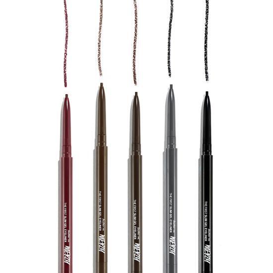 Black Spinel Mujii The First Slim Gel Eyeliner_GS2 in a sleek packaging, showcasing its fine tip for precise application.
