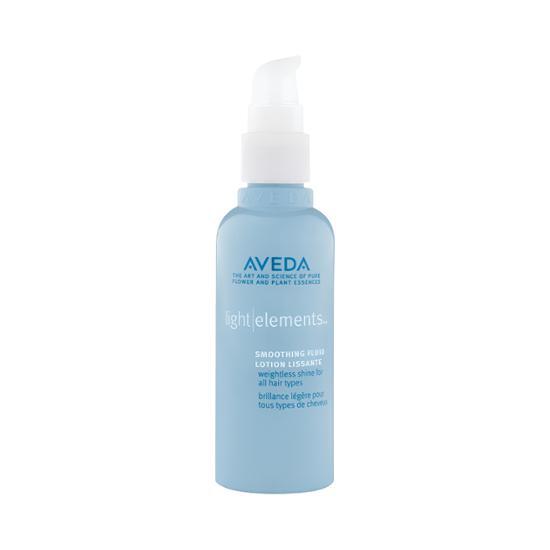 100ml bottle of Aveda Light Elements Smoothing Fluid, a hair care treatment designed to smooth and enhance hair texture.