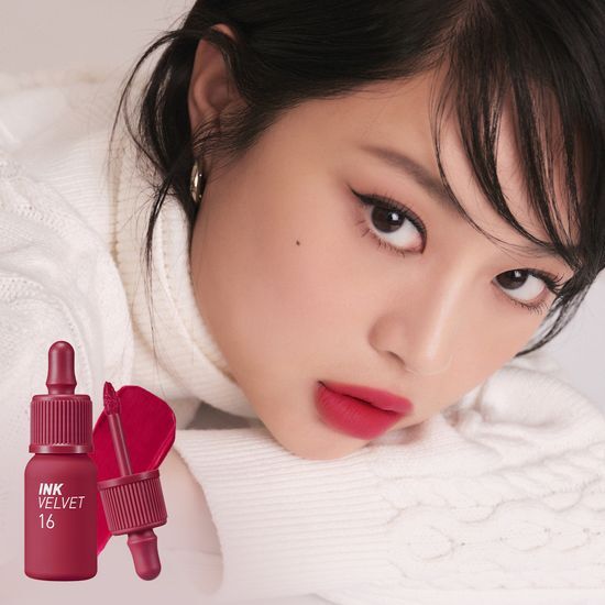 Peripera Ink The Velvet_27 Nudie Immersion lip tint in a sleek packaging, showcasing a soft nude shade perfect for a natural makeup look.