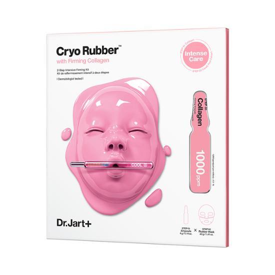 Alt text: Dr. Jart+ Cryo Rubber Firming Mask - K-Beauty skincare mask for firming, packaged in a single sheet.