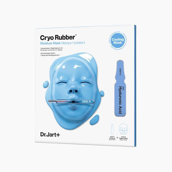 Dr. Jart+ Cryo Rubber Moisture Mask - K-Beauty skincare mask for intense hydration, featuring a single sheet design.