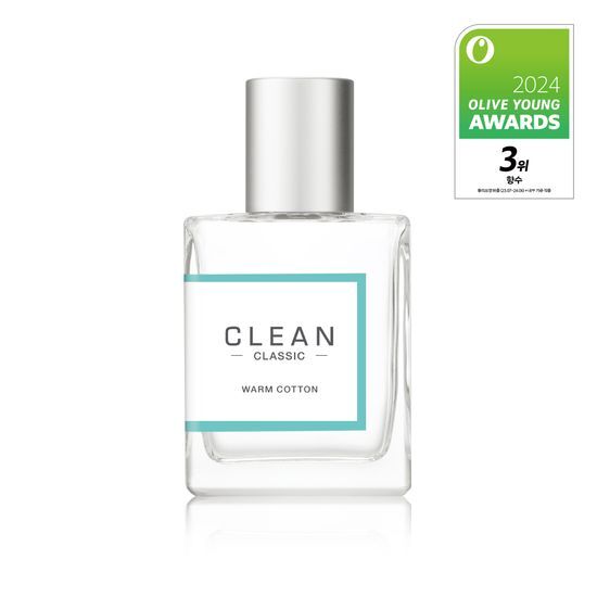 Clean Warm Cotton EDP fragrance in 30ml bottle, part of the K-Beauty collection, showcasing a fresh and comforting scent.