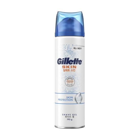 Gillette SkinTech Gel 195g for men, a premium shaving product designed for smooth skin and comfort, ideal for personal care routines.