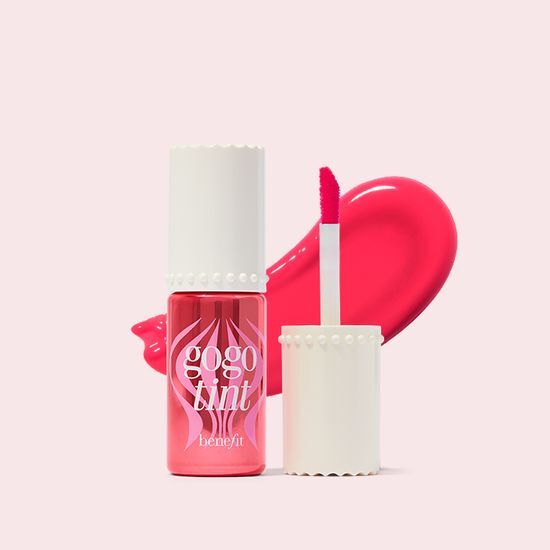 Benefit Gogo Tint - A vibrant lip and cheek tint in a sleek packaging, perfect for a natural flush of color.