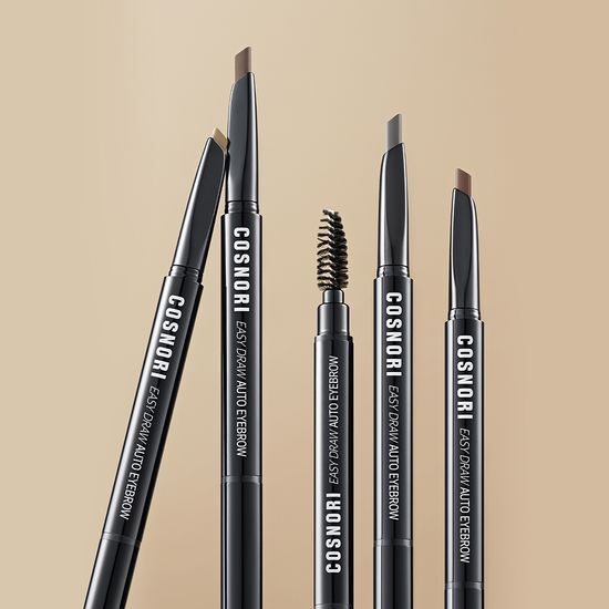 Cosnori Easy Draw Auto Eyebrow Pencil in 05 Dutch Gray - Smooth application, perfect for defining eyebrows, available in five colors.