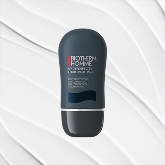 Biotherm Homme UV Defense City Sunscreen 30ml for men, offering skincare protection against UV rays, part of K-Beauty and personal care cosmetics.