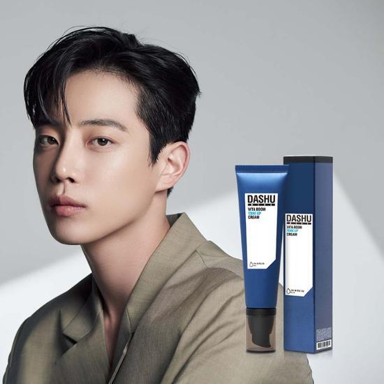 50ml DASHU Men's Vita Boom Tone-Up Cream for brightening and skin tone enhancement.
