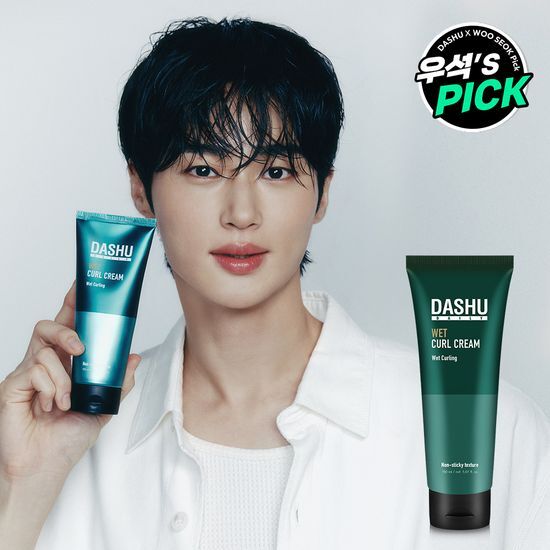 Dasu Daily Wet Curl Cream 150ml for men's beauty and styling, ideal for wet hair styling, showcasing K-Beauty innovation.