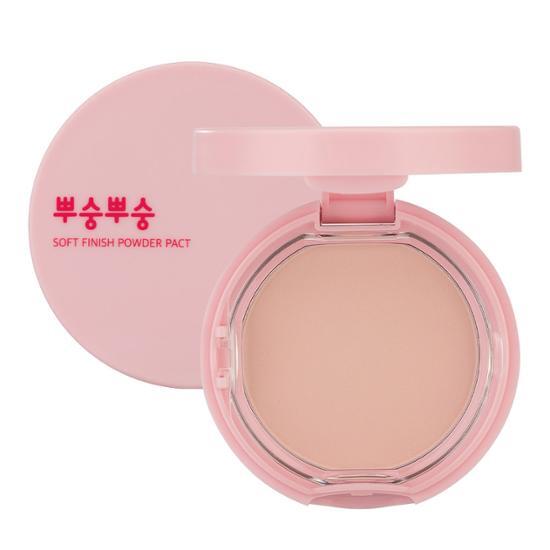 Mi Factory Puff Puff Powder Pact 9g - Lightweight setting powder for a flawless finish, featuring Mifactori branding.
