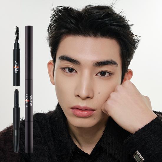 Graphen Brow Up Brow Pencil in Dark Brown - Perfect for defining and shaping brows with a smooth application.
