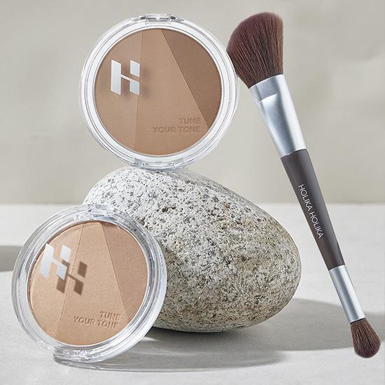 Holika Holika Tone Tuning Shading Set_02 in Warm Ground, featuring versatile shades for a natural contour and highlight finish.