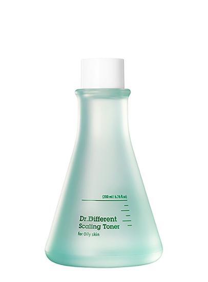 Dr. Different Scaling Toner 200ml for Oily Skin - K-Beauty skincare product designed to regulate oil and refine pores.
