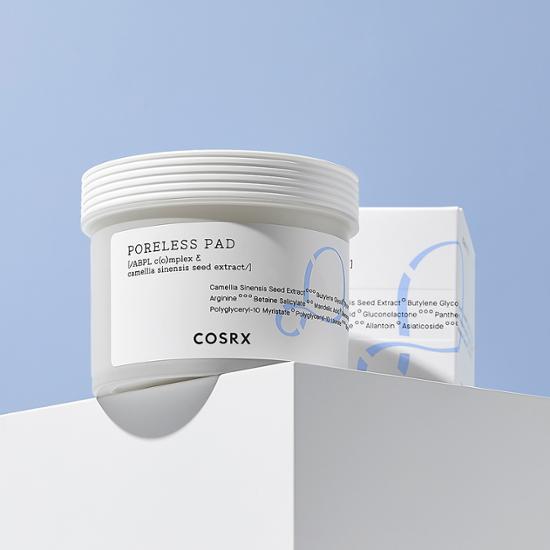 COSRX Poreless Pore Pads - 70 Sheets, K-Beauty skincare product for minimizing pores and enhancing skin texture.