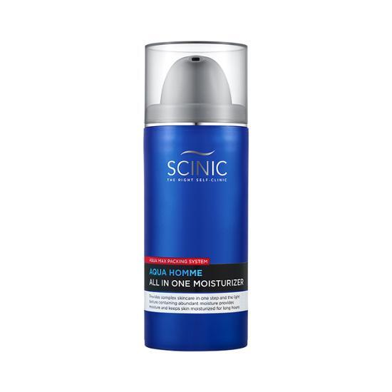 Scinic CYNIC Aqua Homme All-in-One Moisturizer 100ml - K-Beauty skincare product for men's hydration and nourishment.