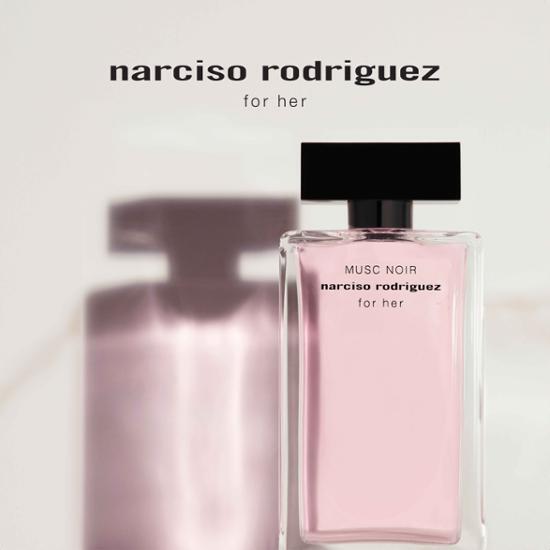 30ml bottle of Narciso Rodriguez For Her Musk Noir Eau de Parfum, a luxurious fragrance featuring notes of musk, perfect for personal care.