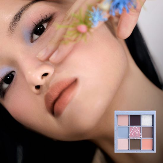 3CE Multi Eye Color Palette in Dear Nude featuring a variety of versatile neutral shades for creating stunning eye looks.