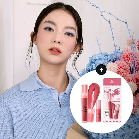 3CE Blur Water Tint in Pink Guava - Special Edition single item with a lightweight formula for a natural, blurred lip effect.