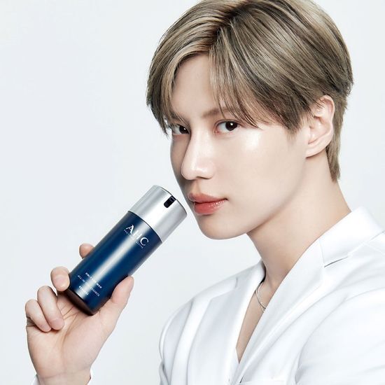 AHC Only for Men All-in-One Essence Double Set - 240ml total, K-Beauty skincare moisturizer for men.