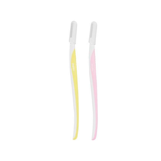 Filimili Slim Head Eyebrow Razor (2P) - K-Beauty beauty tool for precise eyebrow shaping and grooming.