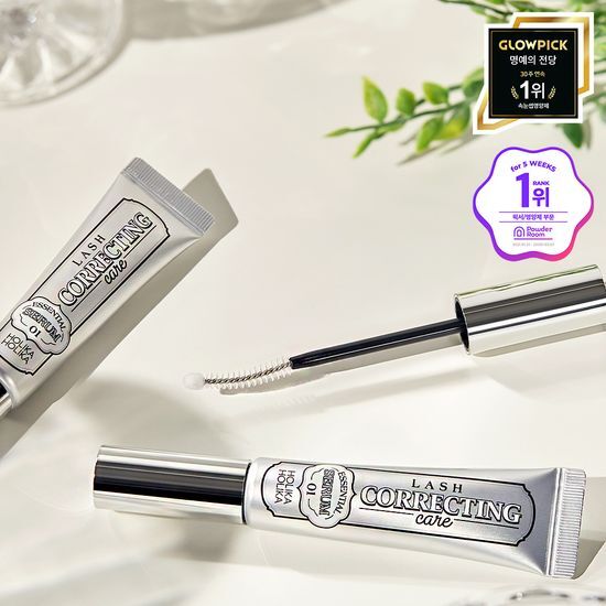Holika Holika Lash Correcting Care Essential Serum, a nourishing eyelash serum for enhanced lash health and growth.